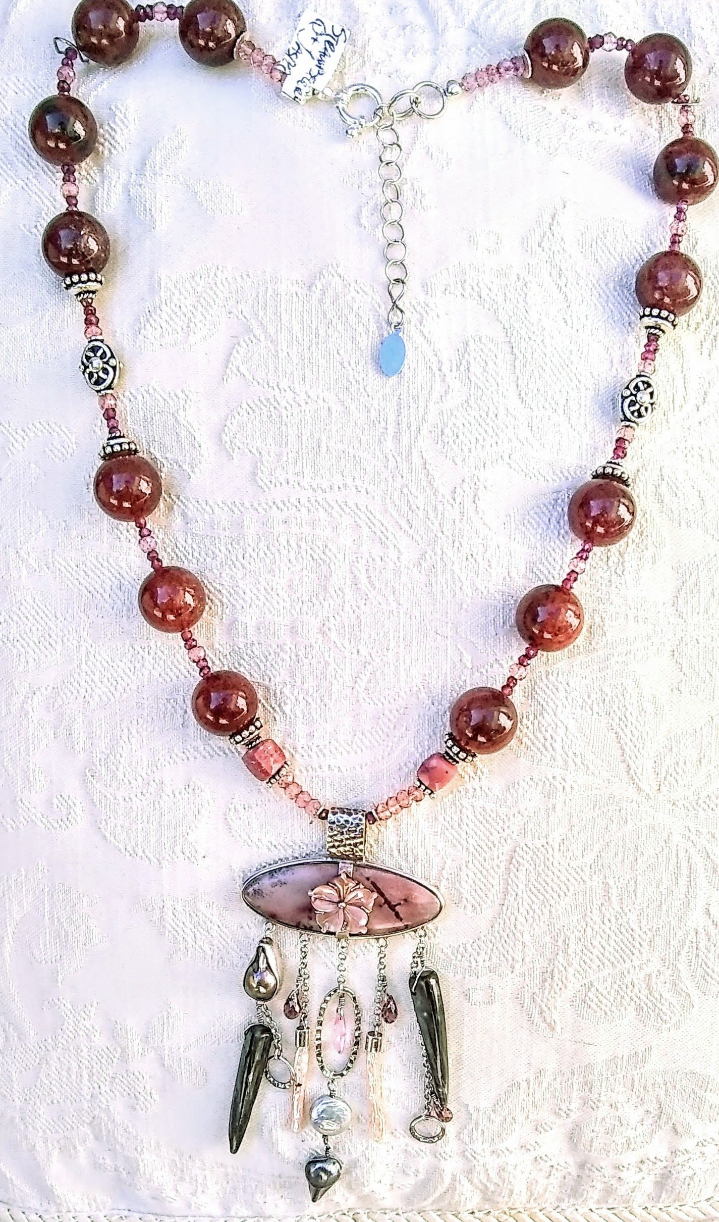 Sodalite necklace and earrings    DJ Deborah Johnson      